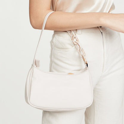 Trendy Small Crocodile Print Acrylic Chain Bag