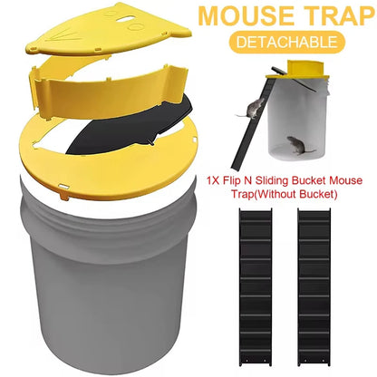 Intelligent Pitfall Mouse Catcher Trap Bucket Flipping Sliding Bucket Lid Automatic Reset After Catching Mice